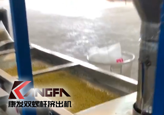 單、雙螺桿擠出機(jī)優(yōu)勢互補(bǔ)、高效率高產(chǎn)能！康發(fā)塑機(jī)JSH-75/180雙階式（雙螺桿/單螺桿）擠出機(jī)組試機(jī)!